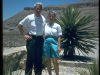 Dad & Mom at cactus garden, Langtry, TX (approx. date)