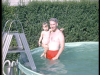 Barbara & Dad in pool [AUG-1962]
