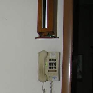 Cigarette box above phone